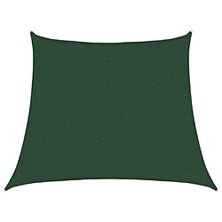 vidaXL Voile d'ombrage 160 g/m² Vert foncé 3/4x3 m PEHD