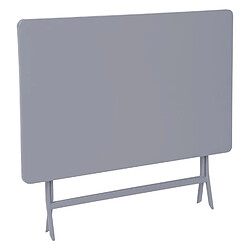 Hesperide Table pliante rectangulaire Greensboro - 4 Places - Gris quartz