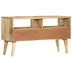 Acheter Maison Chic Meuble TV scandinave - Banc TV pour salon 90x30x50 cm Bois de manguier solide -MN44499