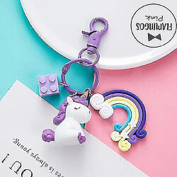 Universal Unicorn Key Pendant Course en peluche - peluche, licorne, ancre, arc-en-ciel