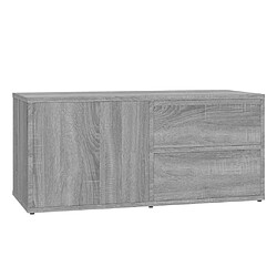 Maison Chic Meuble TV scandinave gris - Banc TV pour salon Sonoma 80x34x36 cm Bois d'ingénierie -MN54378