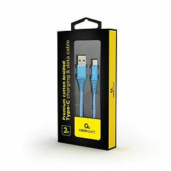 Câble USB A vers USB C GEMBIRD CC-USB2B-AMCM-2M-VW Bleu 2 m