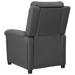 Acheter vidaXL Fauteuil inclinable Gris foncé Tissu