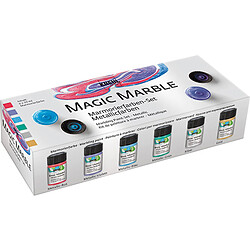 KREUL Peinture à marbrer 'Magic Marble', kit de couleurs ()