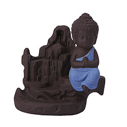 Acheter bouddha en céramique handcrafted backflow encensoir titulaire brûleur d'encens décor bleu