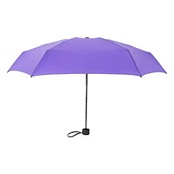 Parapluie Pliant Portatif Coupe-vent Anti UV Parasol Compact Pourpre