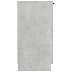 Acheter Maison Chic Armoire à Chaussures Gris béton,Meuble de Rangement à Chaussures 59x35x70 cm Bois d'ingénierie -MN24284