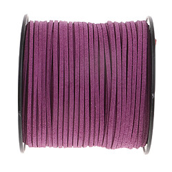 Acheter 100 Yards Faux Suede Cuir Cordon Fil Fil DIY Bracelet Collier Violet