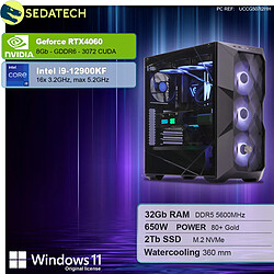 Sedatech PC Gamer • Intel i9-12900KF • RTX4060 • 32Go DDR5 • 2To SSD M.2 • Windows 11