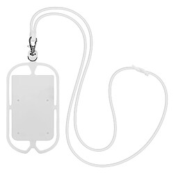 Avizar Coque Cordon Universelle pour Smartphone avec Porte-carte série NeckPouch Blanc