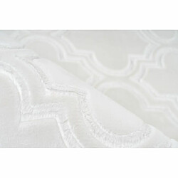 Avis Paris Prix Tapis Vintage Fait Main Monroe I Blanc 80 x 300 cm