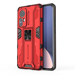 Coque en TPU antichoc avec béquille rouge pour Xiaomi 12