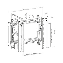 Acheter Kimex Support mur d'images pour écran TV 45''-70'' Push Pull