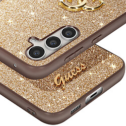 Guess Maroquinerie Guess Coque pour Samsung Galaxy S23 FE Paillette Silicone Rigide Dorée pas cher