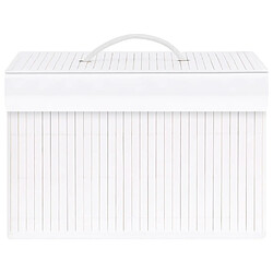 Acheter Maison Chic Ensemble de 4 Boîtes de rangement,Boîtes de stockage en bambou Blanc -MN392680