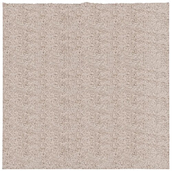 vidaXL Tapis shaggy PAMPLONA poils longs moderne beige 160x160 cm