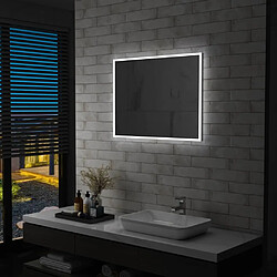 Maison Chic Miroir mural à LED, Miroir murale de salle de Bain 80x60 cm -MN65229