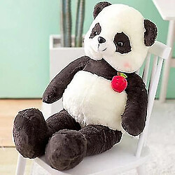 Universal 80 cm Panda Doll Hug Bear Doll Plux Toy Duckling Sleeping on Bed Pillow Conderful (noir)