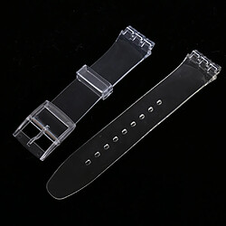 Acheter Bracelets de montre en caoutchouc de silicone de 19 mm imperméables transparents