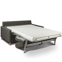 Acheter Inside 75 Canapé convertible OGGETTO matelas 16 cm système express sommier lattes 120cm RENATONISI polyuréthane taupe