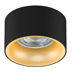 Luminaire encastré / tube Maclean MCE457 B/G spot, rond, aluminium, GU5.3, 70x40mm, noir/or