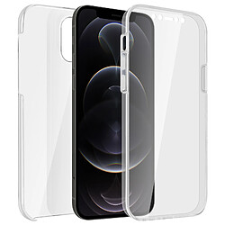 Avizar Coque iPhone 12 Pro Max Protection Arrière Rigide + Avant Souple Transparent