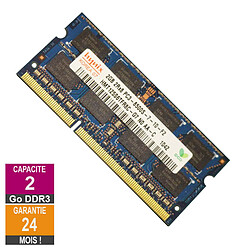 Barrette Mémoire 2Go RAM DDR3 Hynix HMT125S6TFR8C-G7 SO-DIMM PC3-8500 1066MHz 2Rx8 - Reconditionné