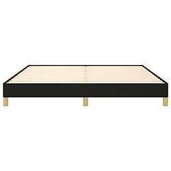 Maison Chic Lit adulte - Lit simple Cadre de lit,Structure du lit Contemporain Noir 180 x 200 cm Tissu -MN64000 pas cher