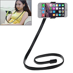 Wewoo Support Holder noir pour iPad, iPhone, Galaxy, Huawei, Xiaomi, LG, HTC et autres smartphone Porte-clip flexible avec base de serrage,