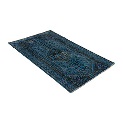 Avis Vidal Tapis de laine 124x75 Bleu Vintage Royal