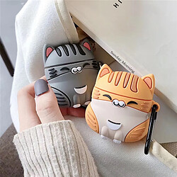 GUPBOO Airpods Coque Housse Étui Protecteur Compatible pour AirPods Pro-mignon gros chat orange jolie fille