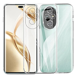 Htdmobiles Coque pour Honor 200 Pro 5G - housse etui silicone gel fine + film ecran - TRANSPARENT TPU