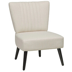 Beliani Fauteuil VAASA Tissu Beige