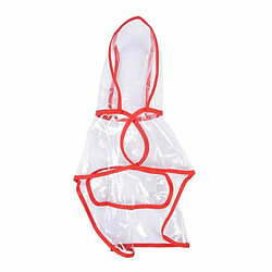 Paris Prix Imperméable pour Chien Transparent 30cm Rouge