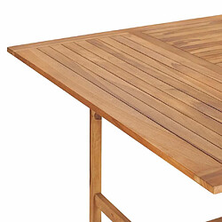 Maison Chic Table de jardin | Table d'extérieur 150x150x76 cm Bois de teck solide -GKD48941 pas cher