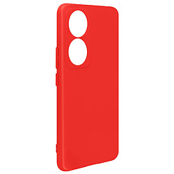 Avizar Coque pour Honor 90 Semi-rigide Soft-touch Fast Cover Rouge