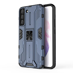 Coque en TPU antichoc avec béquille bleu pour Samsung Galaxy S22