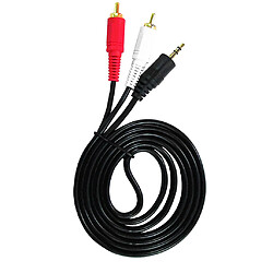 Avis Câble Audio Jack 3.5 mm 2 Connecteurs RCA Stéréo Mâle Câble