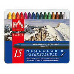 Caran d'Ache Neocolor II Boîte de 15 crayons de couleur