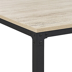 Acheter Beliani Table de salle à manger effet bois clair / noir 150 x 90 cm HOCKLEY