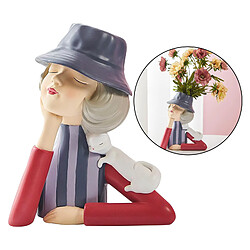 Avis Fille Statue Vase À Fleurs De Table Jardinière Bouquet Ornements Artisanat Cadeau Rouge