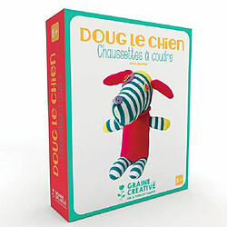 Graines Creatives Doudou à faire soi-même - Doug le Chien, chaussette à coudre