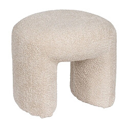 BigBuy Home Pouf Beige Polyester 46 X 44 X 41 CM