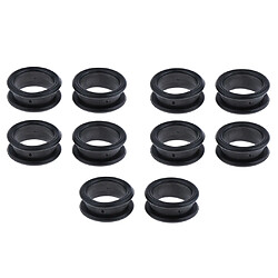 10x Barber Ciseaux De Coiffure Ciseaux Doigt Anneau Grips Inserts Noir