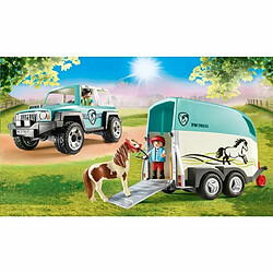 Playmobil® Country Voiture avec remorque pour poney