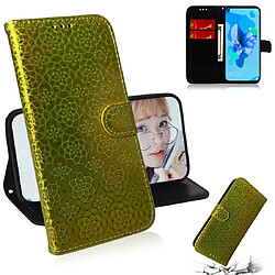 Wewoo Housse Coque Pour Huawei P20 Lite 2019 / Nova 5i Couleur unie Boucle magnétique colorée Flip horizontal en cuir PU avec support et fentes cartes et portefeuille et lanière jaune