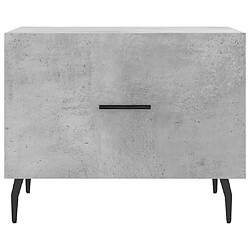 Acheter vidaXL Table basse gris béton 50x50x40 cm bois d'ingénierie