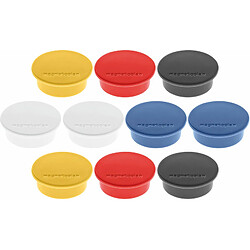 magnetoplan Discofix aimant rond 'color', couleurs assorties ()