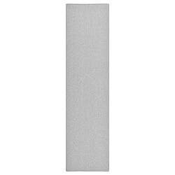 vidaXL Tapis de couloir Gris clair 80x300 cm