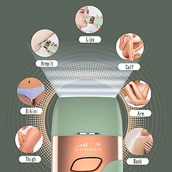 Acheter Chrono Épilateur à lumière pulsée 1 000 000 flashs épilation au laser(Vert)